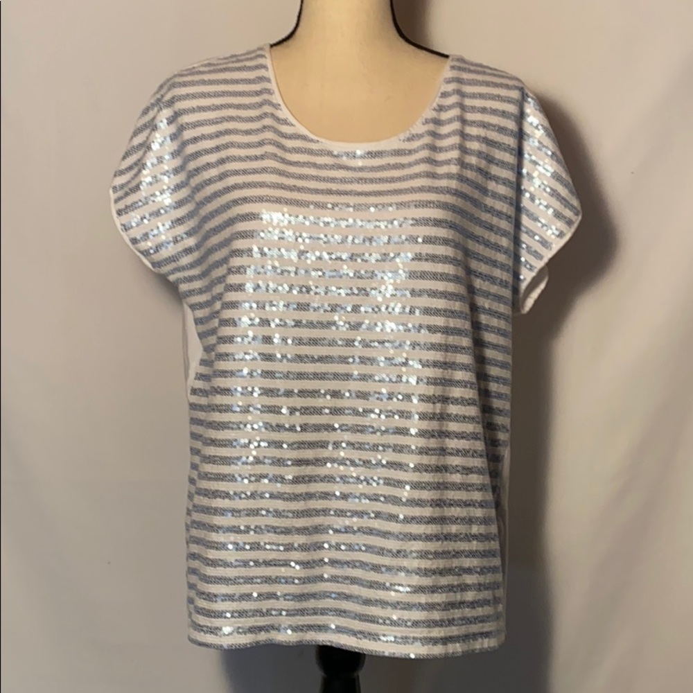 Chico’s Size 2 Women’s Sequin Top
